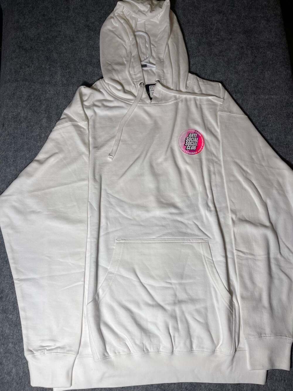 Anti Social Social Club ASSC Blocked Logo Surfs Up White Hoodie